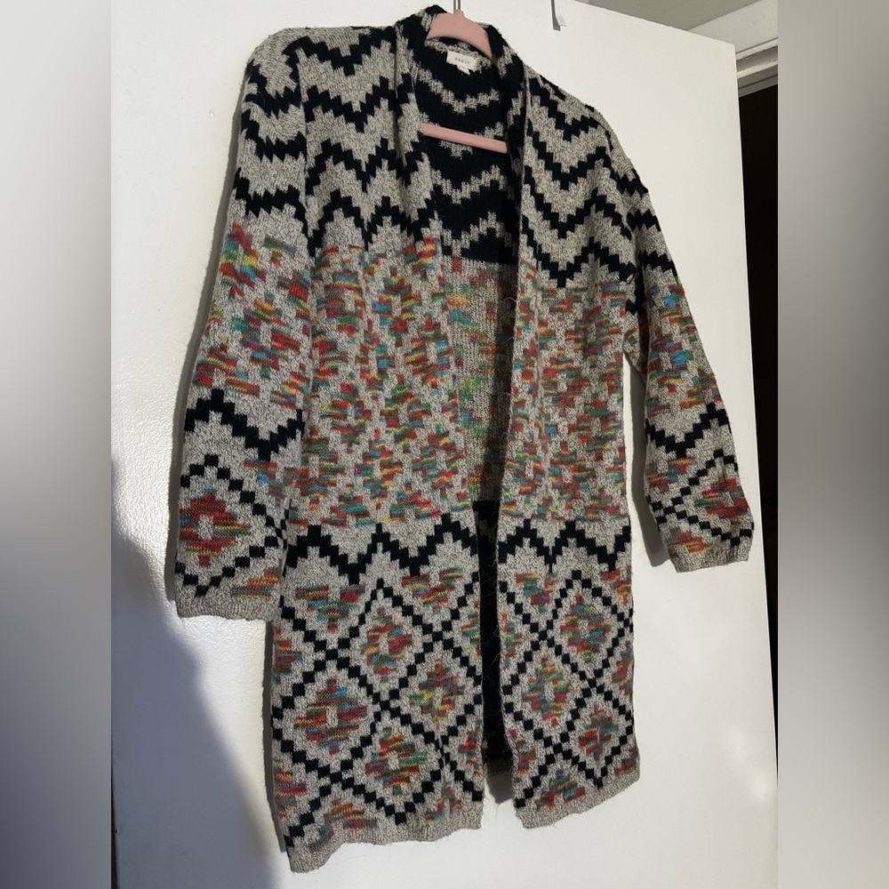 Multicolor Patterned Women's Sweater - Picture 1 of 1